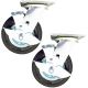 6inch pneumatic caster wheel inflatable industrial castor swivel with brake/lock 80kg each 2pcs pack