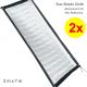 2x Shade Cloth 70% Reflective Aluminum foil Cooling Sunscreen Cover for Plant Greenhouse Tunnel 2M x 7M