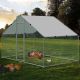large walk in chicken coop chook run hen house shed cage outdoor outside size 3m x 2m x 2m on grass