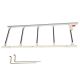 riin Foldable Bedside Rail Grab Bar #120 for Elderly Assist Get-up Support Handle Bed Handrail for Handicap Home Care Assistance 122cm