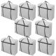 8x medium home storage bag waterproof clothes quilt organizer for moving house luggage xmas christmas tree model #35 grey