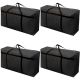 4x large home storage bag waterproof clothes quilt organizer for moving house luggage xmas christmas tree model#120 black