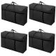 4x large home storage bag waterproof clothes quilt organizer for moving house luggage xmas christmas tree model#180 black
