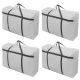 4x large home storage bag waterproof clothes quilt organizer for moving house luggage xmas christmas tree model#100 grey