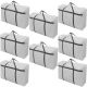 8x large home storage bag waterproof clothes quilt organizer for moving house luggage xmas christmas tree model#100 grey