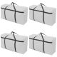 4x large home storage bag waterproof clothes quilt organizer for moving house luggage xmas christmas tree model#120 grey