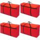4x large home storage bag waterproof clothes quilt organizer for moving house luggage xmas christmas tree model#120 red