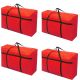 4x large home storage bag waterproof clothes quilt organizer for moving house luggage xmas christmas tree model#180 red