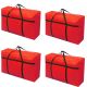 4x large home storage bag waterproof clothes quilt organizer for moving house luggage xmas christmas tree model#180 red