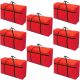 8x large home storage bag waterproof clothes quilt organizer for moving house luggage xmas christmas tree model#180 red