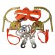 tree pole climbing gear spike spur gaff hook set kit with harness and safety strap #300 fit for diameter 15-28cm