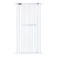 extra tall 150cm baby pet security gate metal safety guard tension pressure mounted for children dog kitten adjustable width range 76cm-82cm largest gap between bars 42mm model 150main