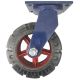 single 10inch super heavy duty caster wheel industrial castor solid ribbed tread tyre swivel without brake/lock for flat or rough terrain 1100kg
