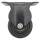 3inch low profile caster wheel industrial castor solid wide wheel fixed non-swivel for furniture trolley bench 250kg ea