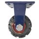 6inch super heavy duty caster wheel industrial castor solid ribbed tread tyre fixed non swivel for flat or rough terrain