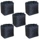 5pcs large home storage bag fordable basket with handle waterproof clothes quilt organizer for moving house luggage model 100l