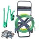5 in 1 tool set 1.2km heavy duty pep/pp strap + 1k clips + tools + trolley for carton box bundle binding strapping machine packing equipment wrapping device