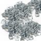 1000x metal clips for heavy duty soft pe strap width 19mm for cargo strapping logistics transport packing warehouse packaging