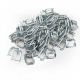 200x metal clips for heavy duty soft pe strap width 19mm for cargo strapping logistics transport packing warehouse packaging