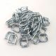 100x metal clips for heavy duty soft pe strap width 19mm for cargo strapping logistics transport packing warehouse packaging