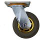 single 5 inch rubber caster wheel industrial castor solid ribbed tread tyre swivel without brake/lock for flat or rough terrain 300kg each