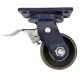 single 4inch heavy duty caster wheel industrial castor all metal heat resistant swivel with brake/lock for flat ground & high temperature use 500kg ea overall height 156mm