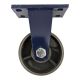 single 5inch heavy duty caster wheel industrial castor all metal heat resistant non swivel / fixed for flat ground and high temperature 600kg ea overall height 181mm