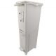 1x small slim dustbin tower triple deck compartments plastic trash garbage recycle waste bin storage pedal or push button creamy white