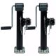 2pcs heavy duty jack stand 10inch 43-68.4cm height adjustable leg support 0.9 t stabilizer with side handle for caravan canopy trailer