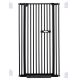 extra tall 150cm baby pet security gate metal safety guard tension pressure mounted for children dog kitten adjustable width range 75-85cm largest gap between bars 42mm model b0 black