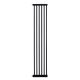 30cm wide extension panel black for extra tall 150cm baby pet security gate metal safety guard tension pressure mounted for children dog kitten