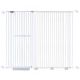 extra tall 150cm baby pet security gate metal safety guard tension pressure mounted for children dog kitten adjustable width range 165-175cm largest gap between bars 42mm model b441 white