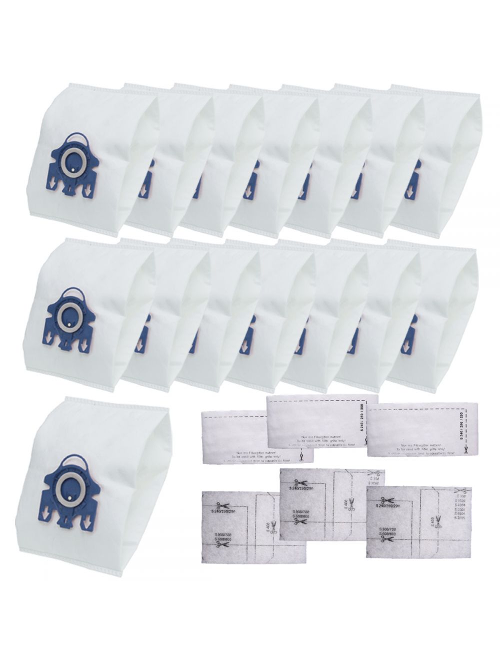 Dody Online Store 15x Dust Bag Filters for Miele Vacuum Cleaner