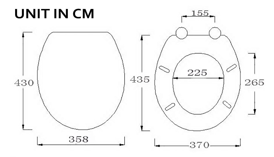 Toilet Seat size